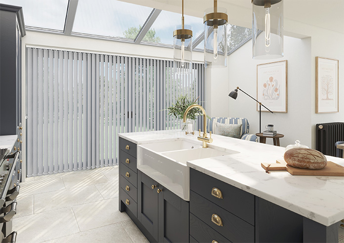 Subtle Grain, Grey Mist - Vertical Blind - Image 7